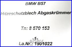 8570153 BMW B57 3.0L G20 330d G11 730d Heat Shield