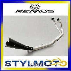 Manifold Exhaust Steel 2-1 Remus + Heat Shield Honda CRF1000 Africa Twin 2018