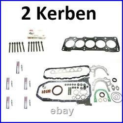 NEW engine sealing set of 2 notches + screws + glow plugs for VW T4 2.4 D AAB 0250201032