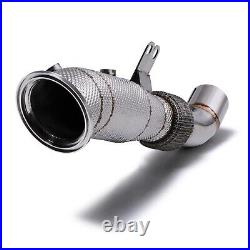 STAINLESS STEEL DECAT With HEAT SHIELD FOR BMW 3 4 SERIES F30 F32 340I 440I 12-20